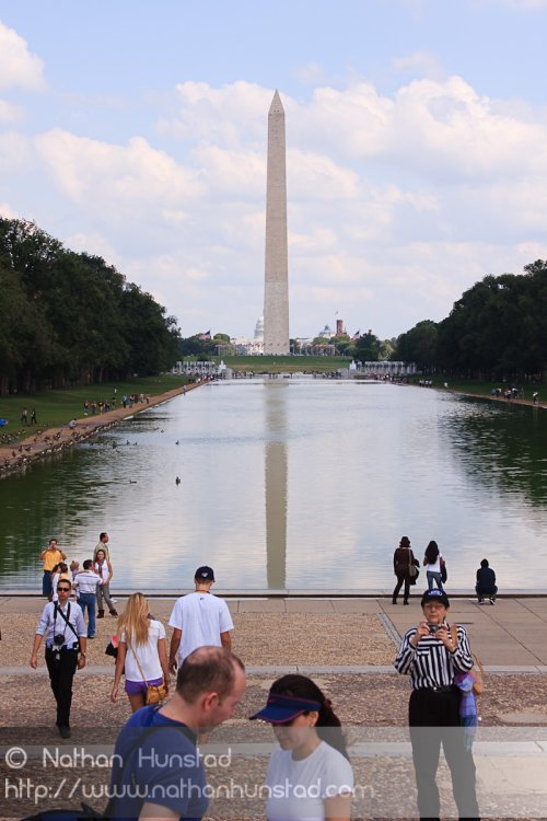 The Wasington Monument and the Reflecting Pool
